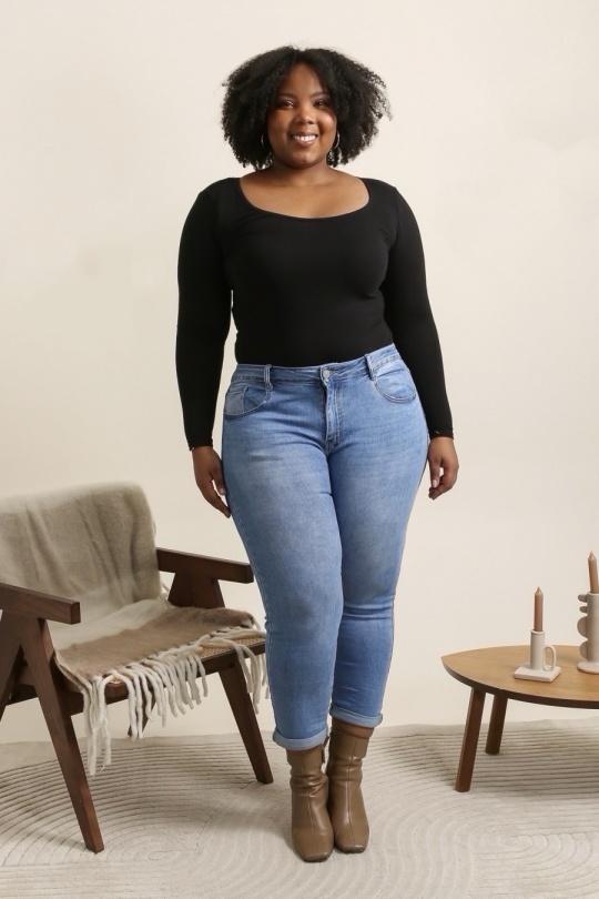 Jeans Femme Bleu YES BON SM2269 Efashion Paris