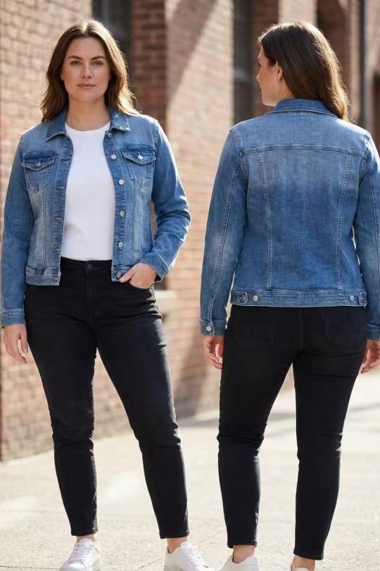 Jackets Women Blue YES BON DM2226 Efashion Paris