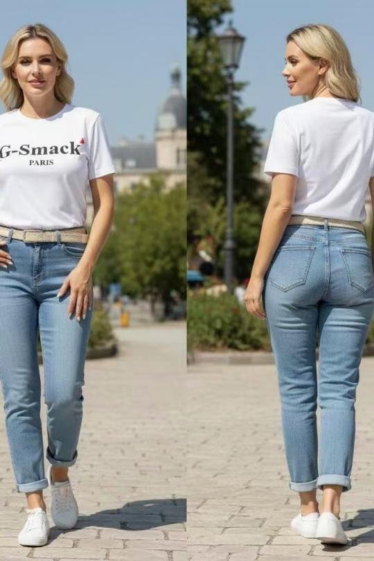 Vaqueros Mujer Blue YES BON SJ006 Efashion Paris