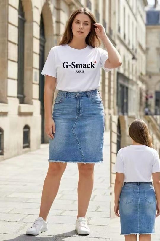 Gonne Donna Blue YES BON SM2291 Efashion Paris