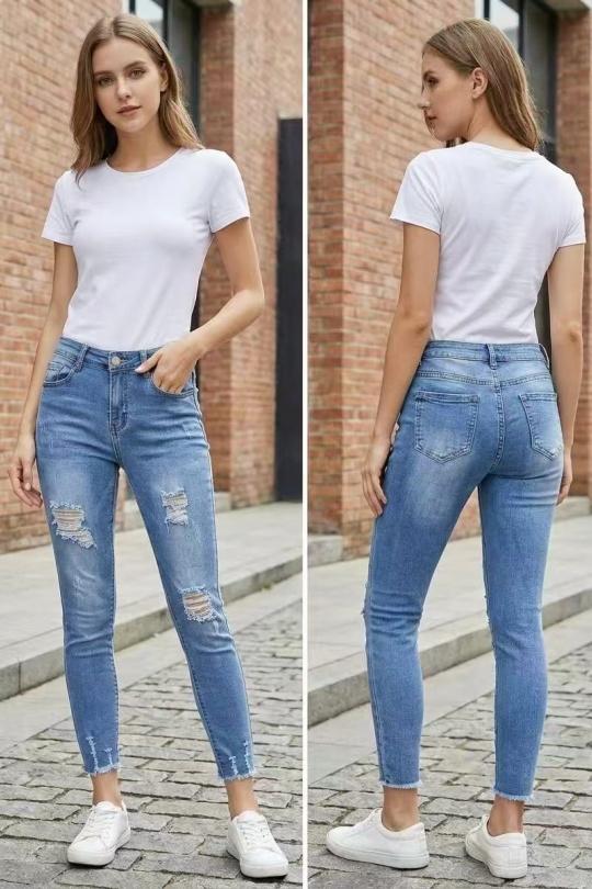 Jeans Women Blue YES BON SKV501 Efashion Paris