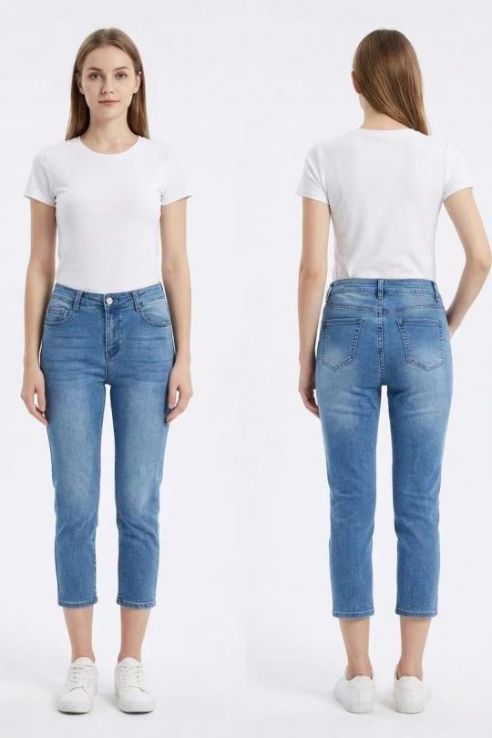 Pantacourts Femme Bleu YES BON SV478 Efashion Paris