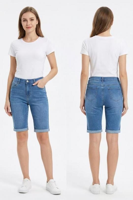 Shorts Femme Bleu YES BON SV479 Efashion Paris