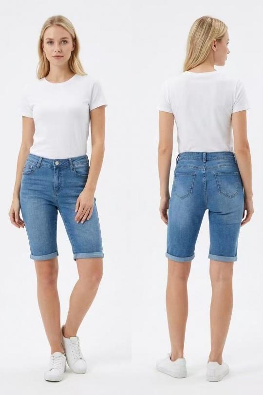 Shorts Femme Bleu YES BON SV483 Efashion Paris