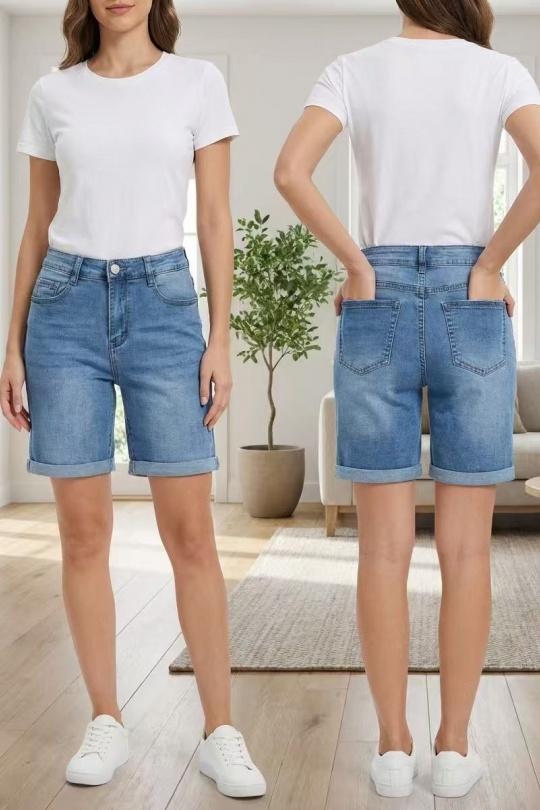 Shorts Femme Bleu YES BON SV491 Efashion Paris