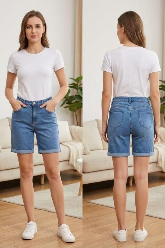 Shorts Femme Bleu YES BON SV492 Efashion Paris