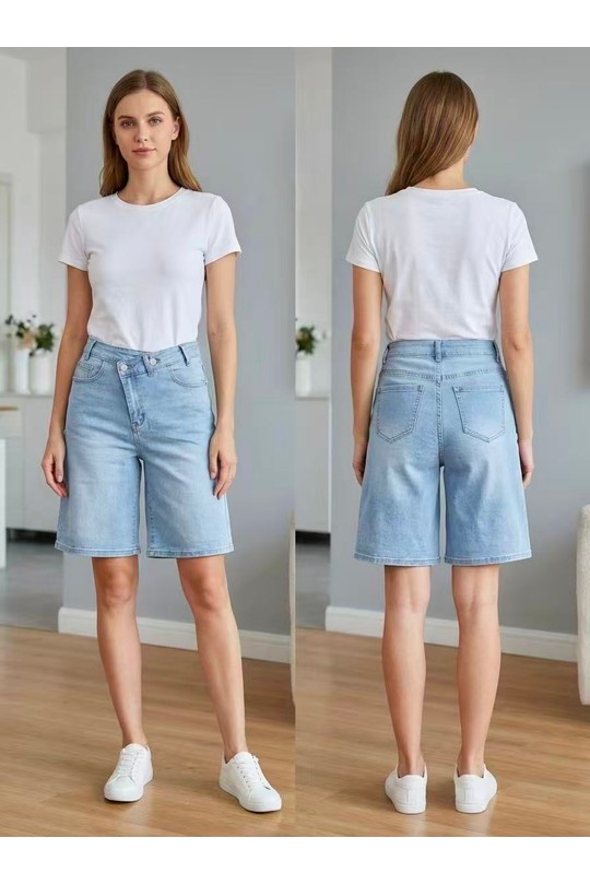 Shorts Femme Bleu YES BON ZN113 Efashion Paris