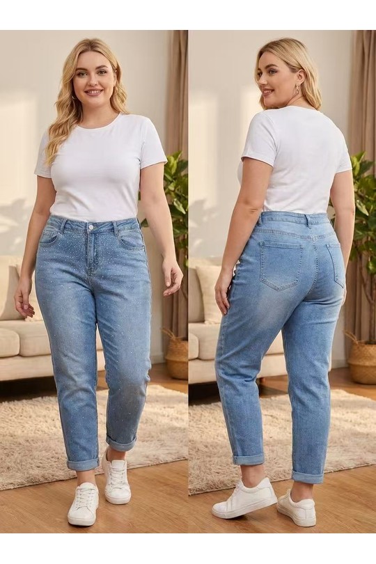 Jeans Femme Bleu YES BON SM1095-4A Efashion Paris