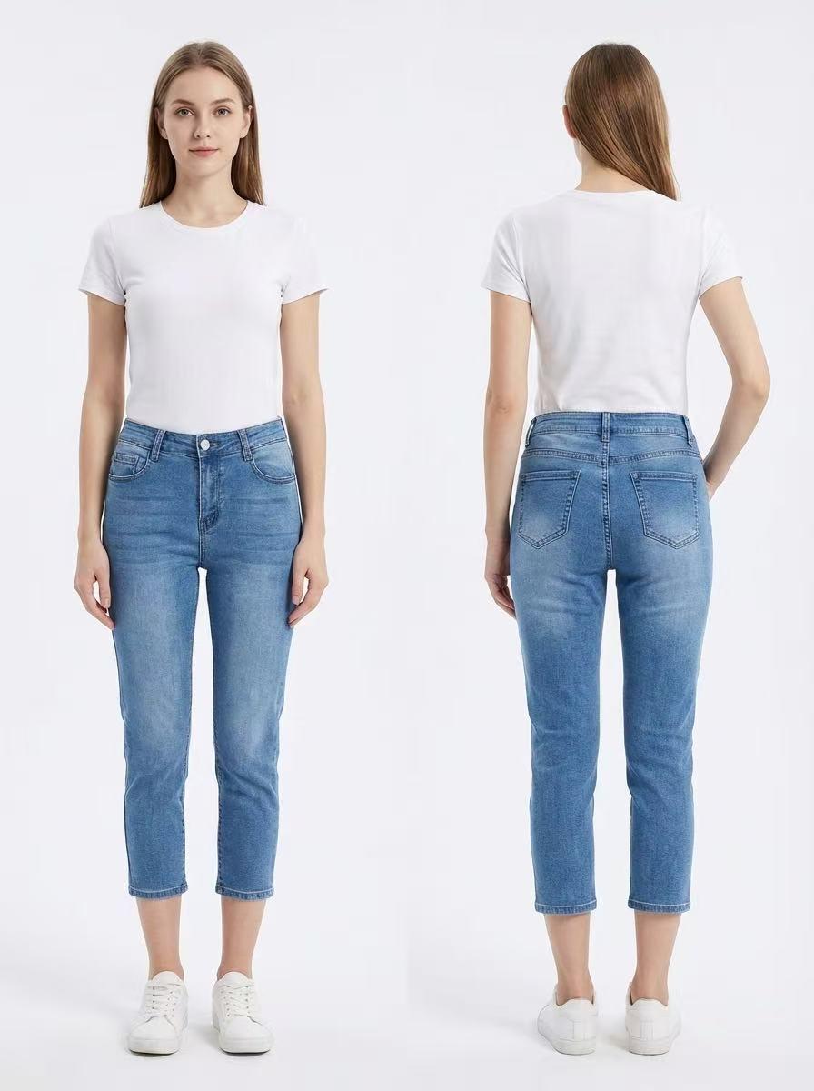 Pantacourts Femme Bleu YES BON SV478 #c Efashion Paris