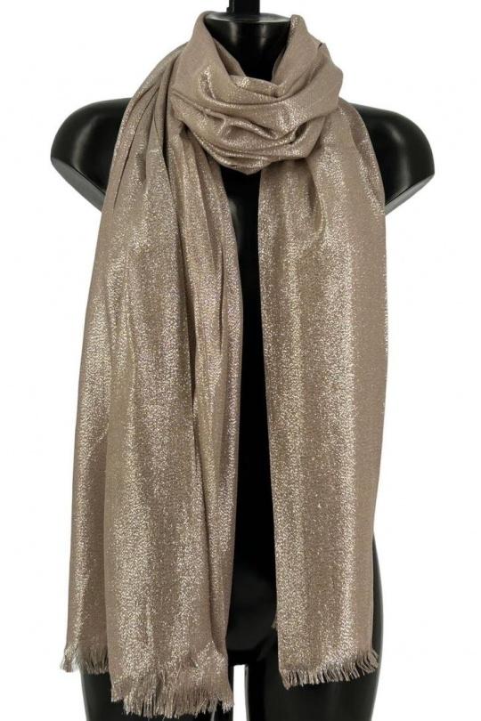 Écharpes Accessoires Champagne VS PLUS QY2410 Efashion Paris