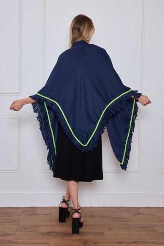 Scarves Accessories Blue VS PLUS YJ3375 Efashion Paris