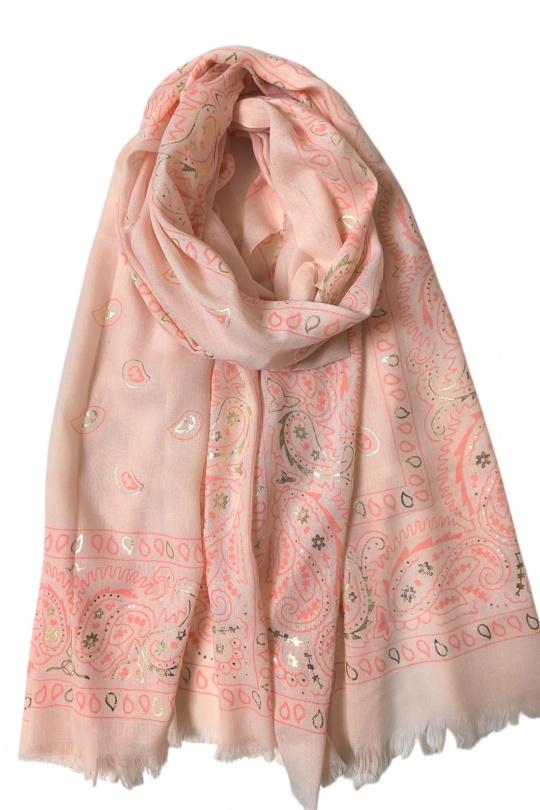 Écharpes Accessoires Rose Clair VS PLUS WY62167 Efashion Paris