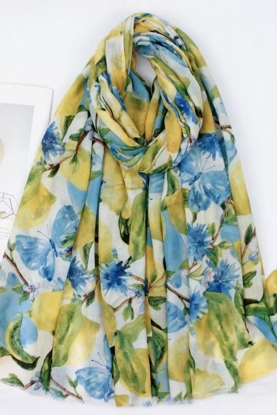 Écharpes Accessoires Bleu clair VS PLUS JQ36204 Efashion Paris