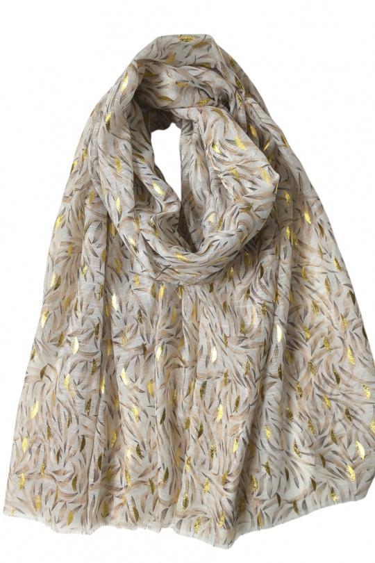 Écharpes Accessoires Orange clair VS PLUS RS62237 Efashion Paris