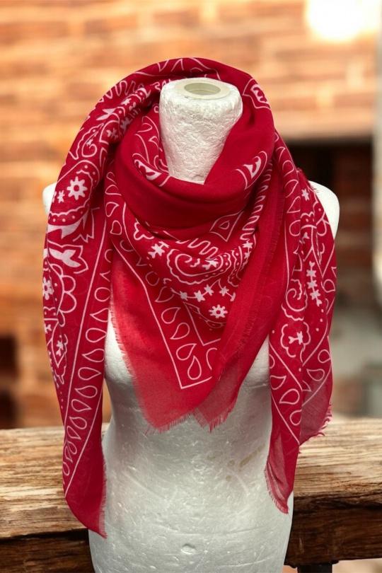 Foulards Accessoires Blanc/Bleu VS PLUS LS62456 Efashion Paris