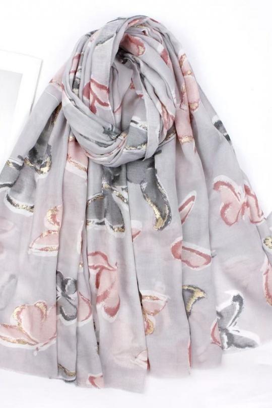 Écharpes Accessoires Gris clair VS PLUS JQ66206 Efashion Paris