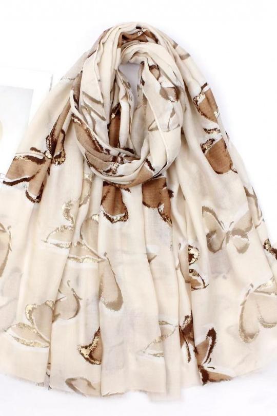 Écharpes Accessoires Gris clair VS PLUS JQ66206 Efashion Paris