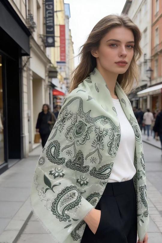 Foulards Accessoires Jaune clair VS PLUS LS612659 Efashion Paris