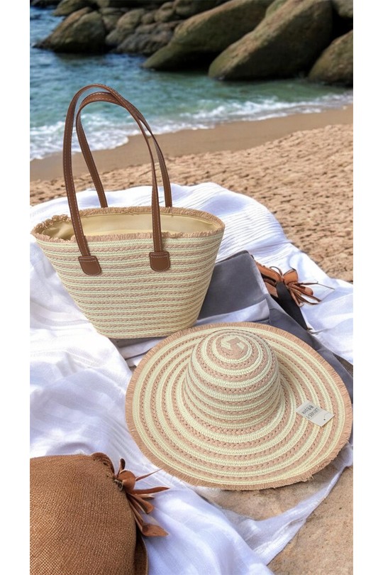 Ensembles Accessoires Rose nude VS PLUS JJ61485 Efashion Paris