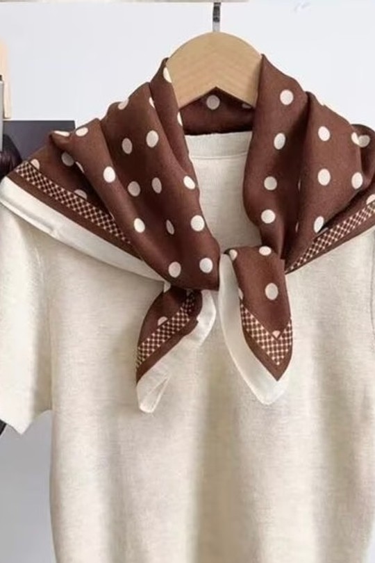 Foulards Accessoires Marron VS PLUS TS2553 Efashion Paris
