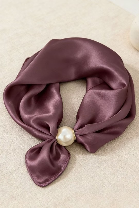 Foulards Accessoires Taupe VS PLUS TS3054 Efashion Paris