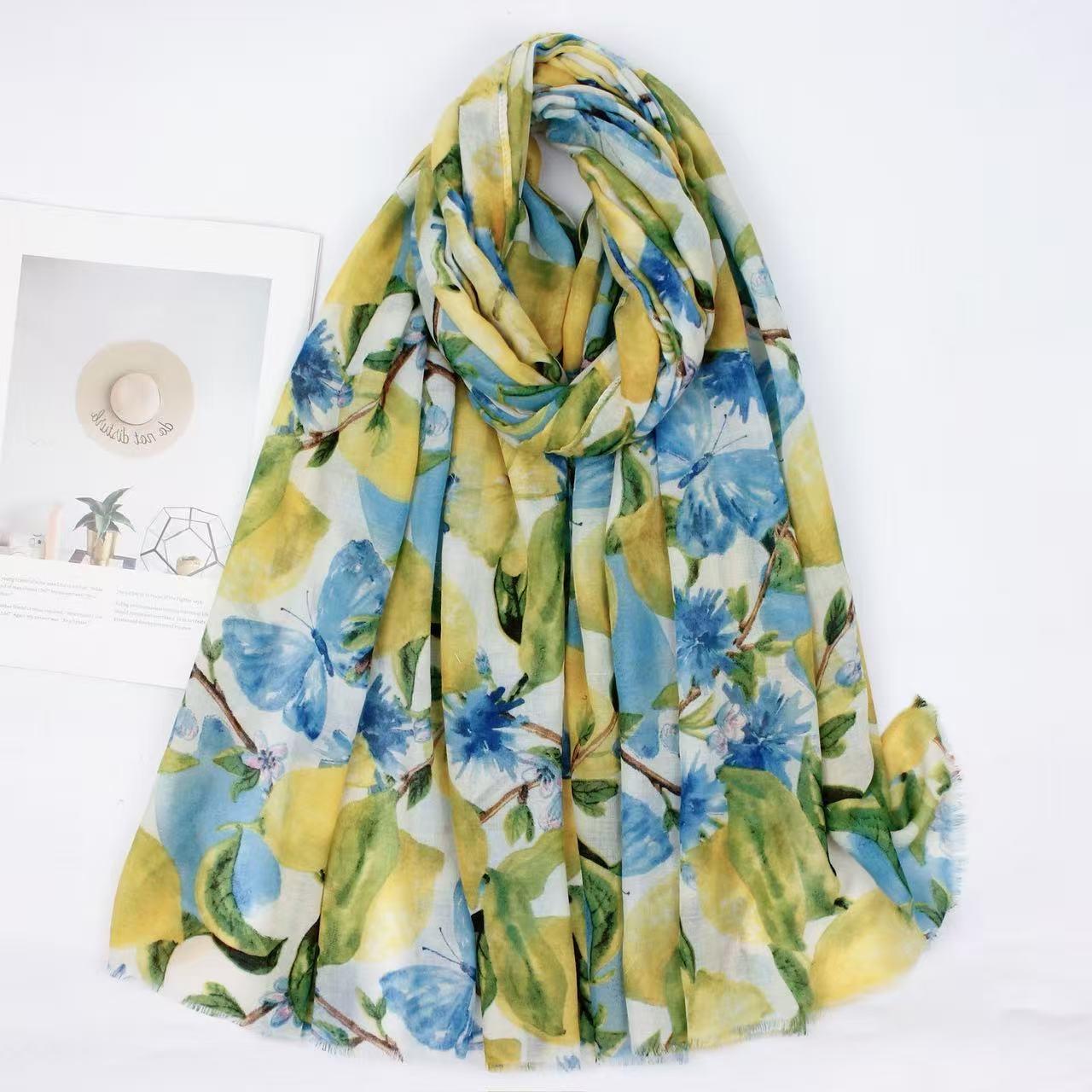 Écharpes Accessoires Bleu clair VS PLUS JQ36204 #c Efashion Paris