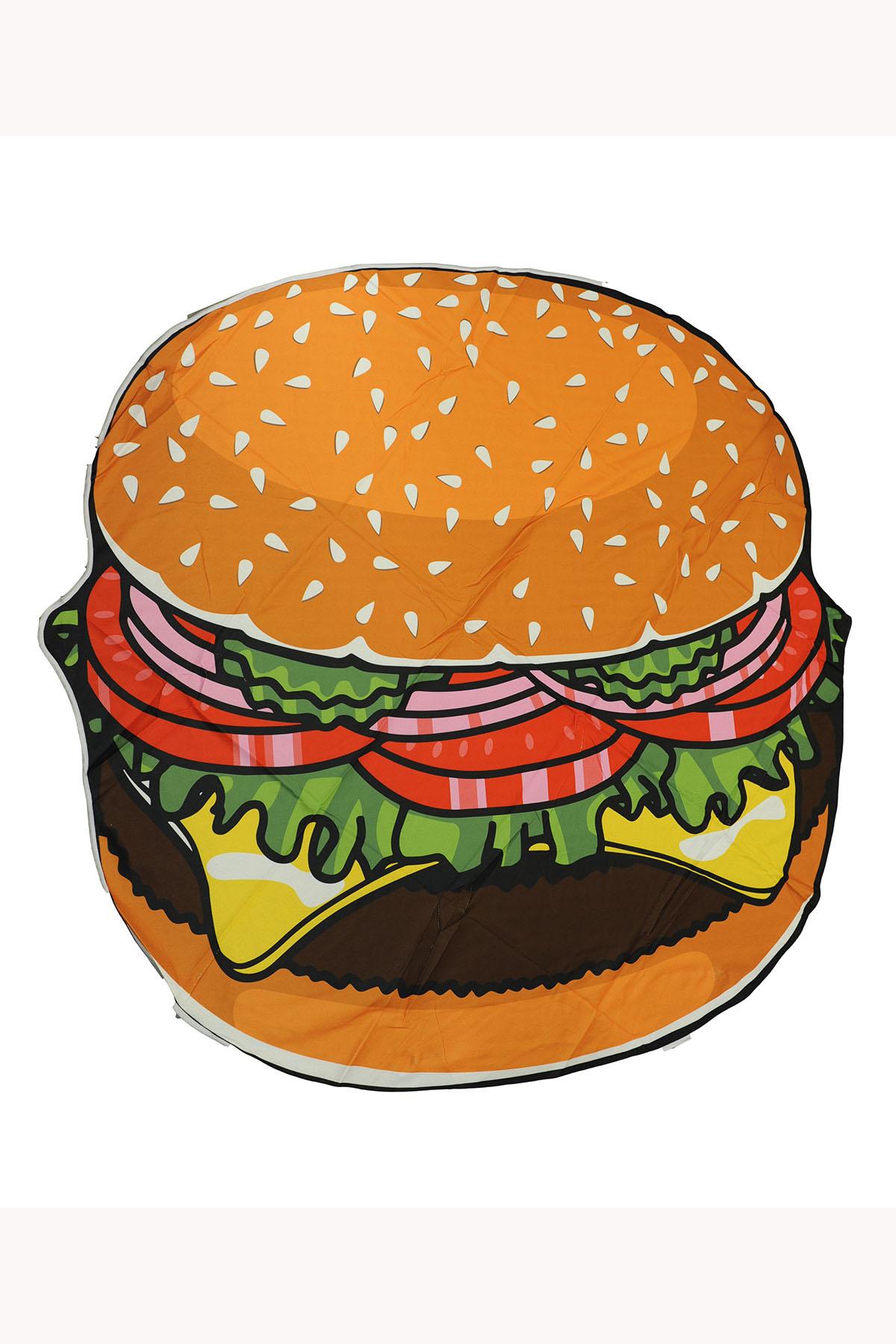 Serviettes de plage Accessoires Multicouleur CALISTAR SERVIETTE DE PLAGE BURGER #c Efashion Paris