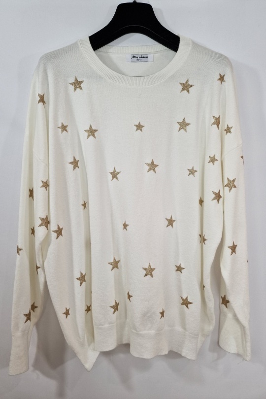 Jumpers Women Beige MISS CHARM 9997 Efashion Paris
