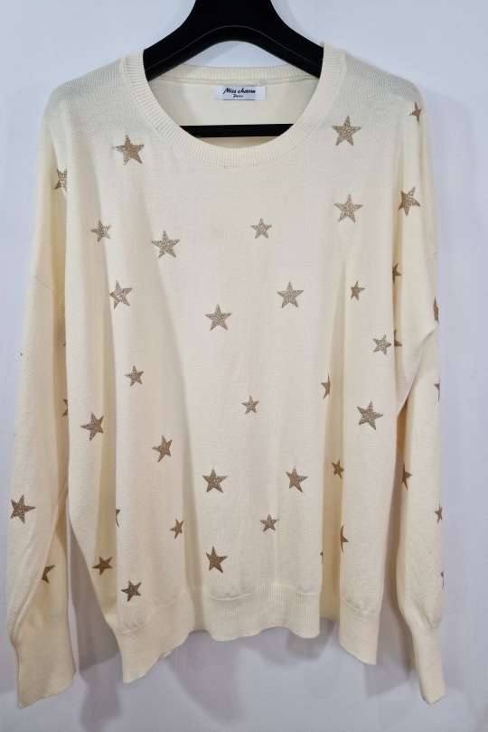 Jumpers Women Beige MISS CHARM 9997 Efashion Paris