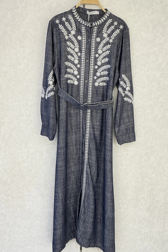 Robes longues Femme Bleu MISS CHARM D5994 Efashion Paris