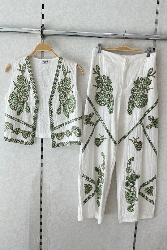 Ensembles Femme Vert MISS CHARM 58200 Efashion Paris