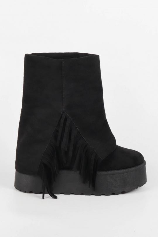 Bottines Chaussures Noir LA BOTTINE SOURIANTE  DKB1068 Efashion Paris