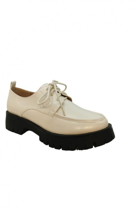 Derbies Chaussures Beige VICES-VERSO V-673 Efashion Paris