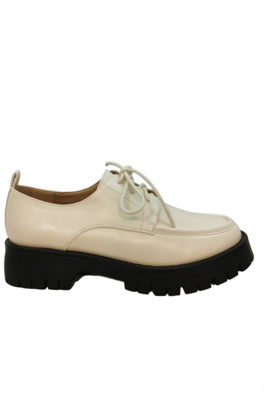Derbies Chaussures Beige VICES-VERSO V-673 Efashion Paris