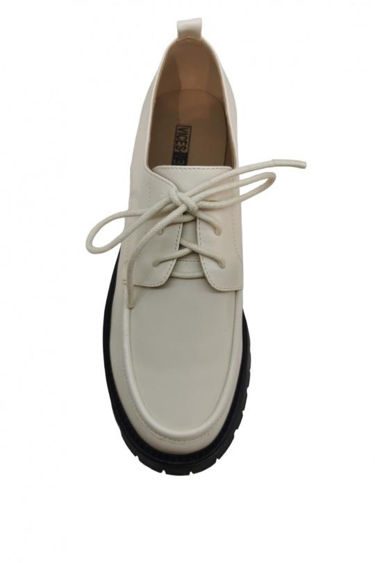 Derbies Chaussures Beige VICES-VERSO V-673 Efashion Paris