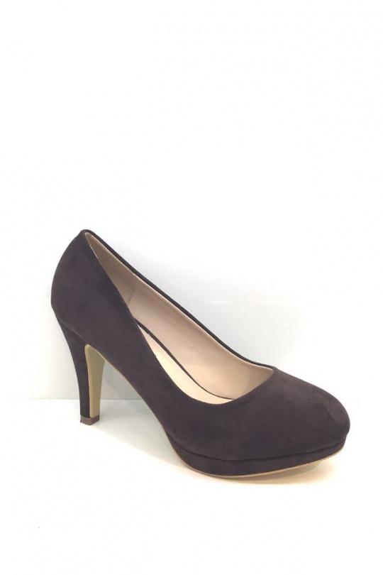 High heels Shoes Brown VICES-VERSO V131 Efashion Paris