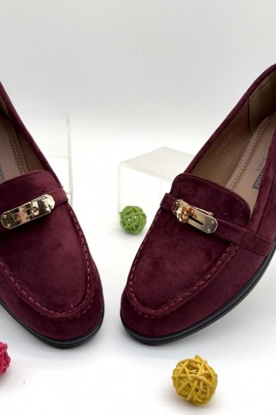 Loafers Shoes Red VICES-VERSO V894 Efashion Paris