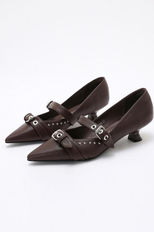 High heels Shoes Brown VICES-VERSO V888 Efashion Paris
