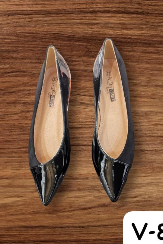 Ballet pumps Shoes Black VICES-VERSO V867 Efashion Paris