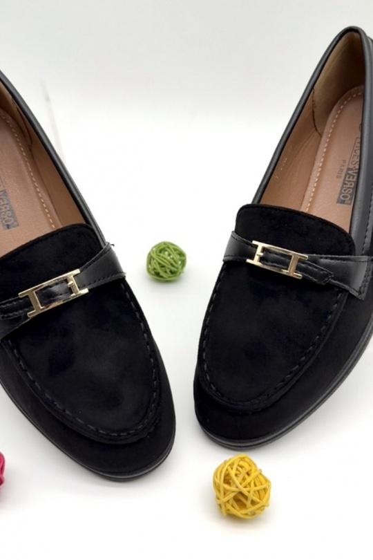 Loafers Shoes Black VICES-VERSO V892 Efashion Paris