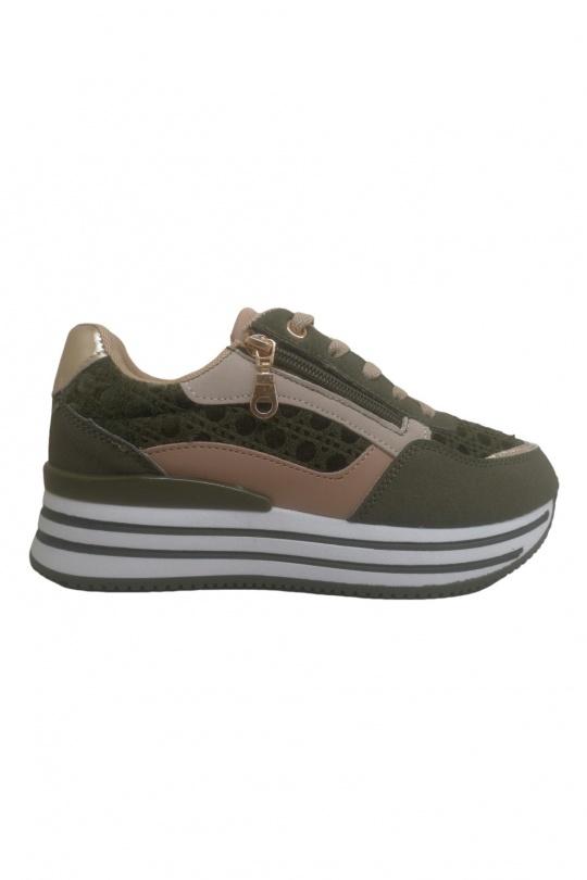 Sneakers Scarpe Green VICES-VERSO B876 Efashion Paris