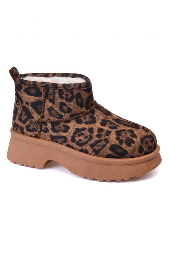 Stivaletti Scarpe Leopard VICES-VERSO B879 Efashion Paris