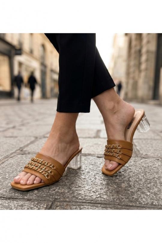 Sandalias Zapatos Black VICES-VERSO V387 Efashion Paris