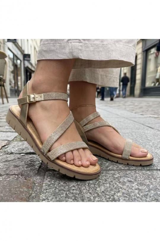 Sandales Chaussures Argent VICES-VERSO V149 Efashion Paris