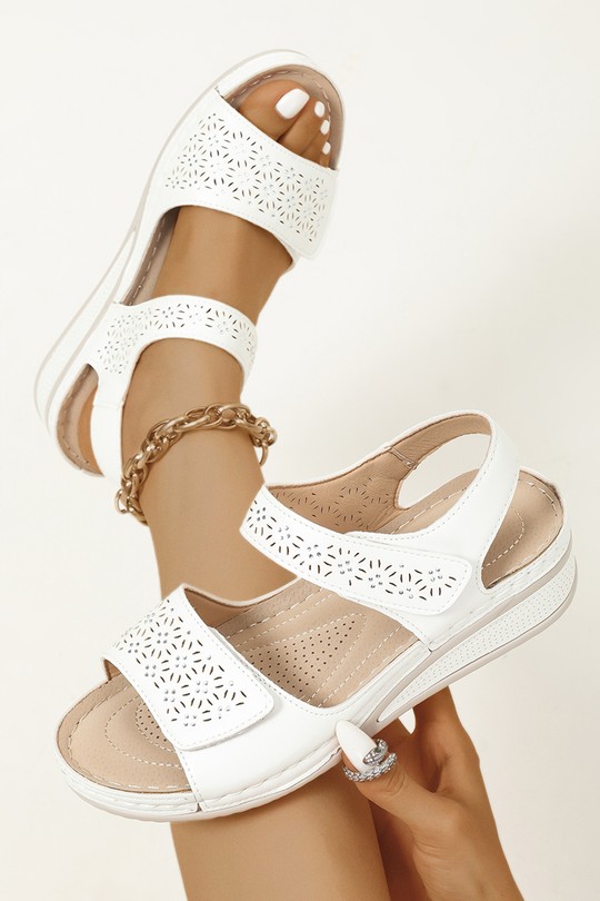 Grandes tailles Chaussures Blanc VICES-VERSO V121 Efashion Paris