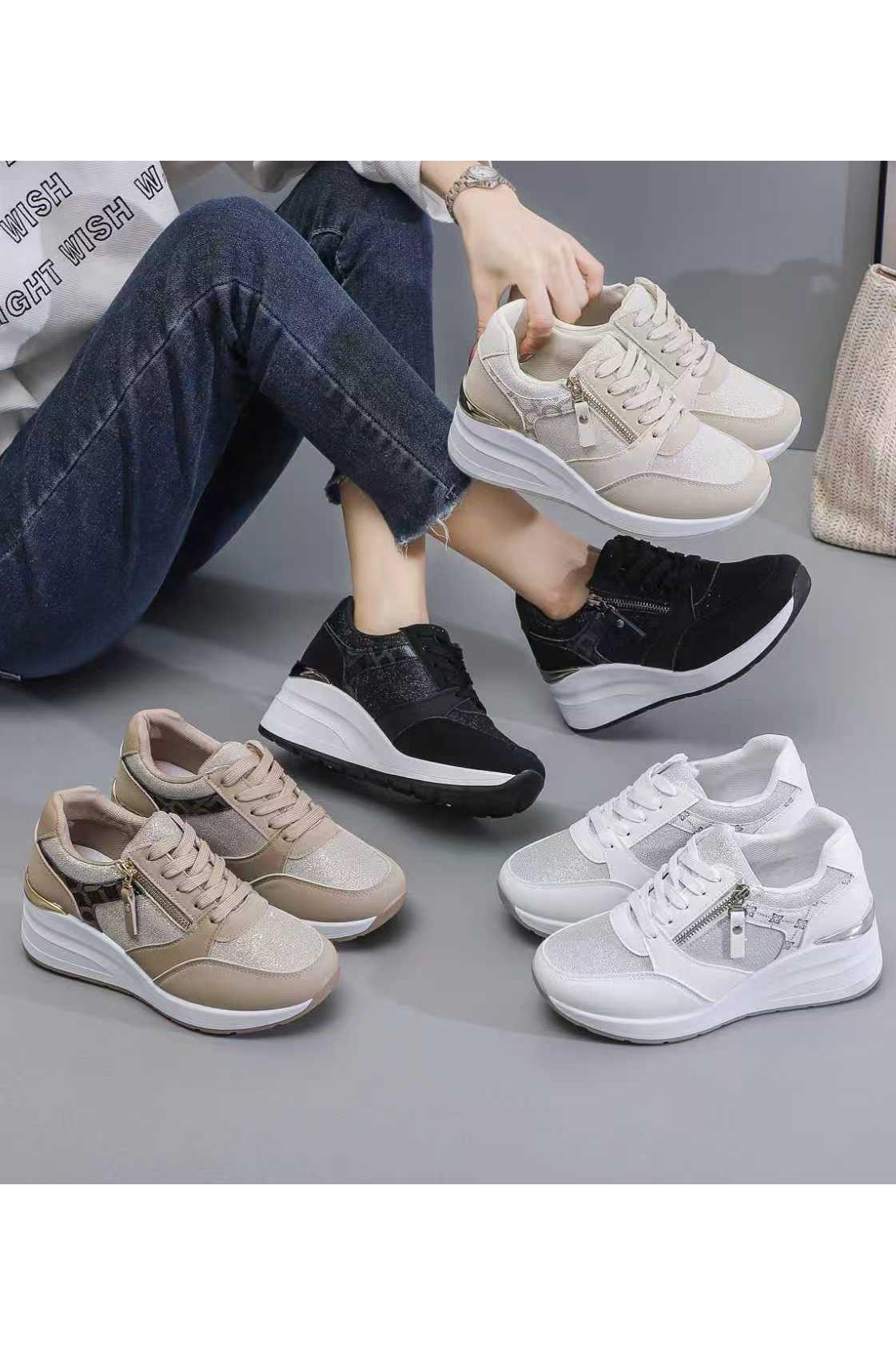 Baskets Chaussures Kaki VICES-VERSO V103 #c Efashion Paris