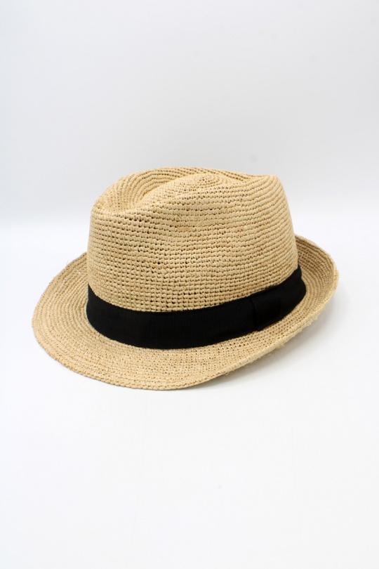 Hats Accessories Black Hologramme Paris PAILLE – ART 970-241 GROS GRAIN Efashion Paris
