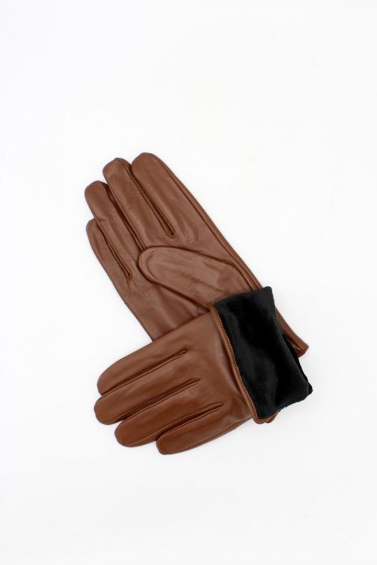 Gants Accessoires Marron clair Hologramme Paris 17128 MARRON CLAIR Efashion Paris