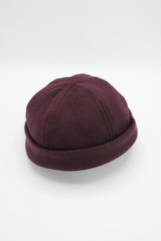 Bonnets Accessoires Bordeaux Hologramme Paris MIKI-4974 LAINE BORDEAUX Efashion Paris