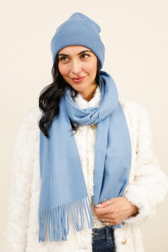 Écharpes Accessoires Bleu ciel Hologramme Paris 72650CIEL Efashion Paris